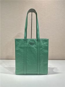 Small Antique Nappa Leather Tote 1BG459 Green-2.jpg