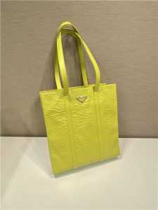 Small Antique Nappa Leather Tote 1BG459 Yellow-3.jpg
