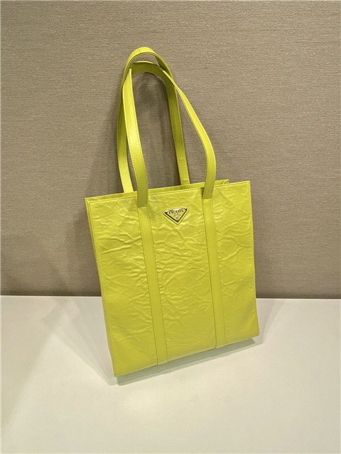 Small Antique Nappa Leather Tote 1BG459 Yellow-3.jpg