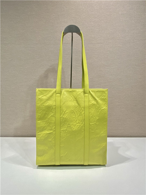 Small Antique Nappa Leather Tote 1BG459 Yellow-5.jpg