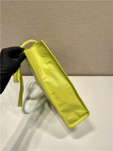 Small Antique Nappa Leather Tote 1BG459 Yellow-7.jpg