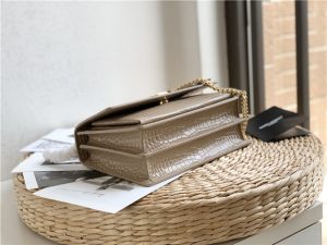 Sunset Medium 442906 Beige Crocodile Embossed LeatherGold-6.jpg