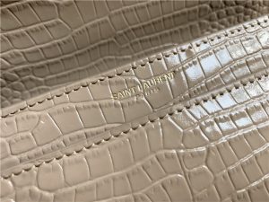 Sunset Medium 442906 Beige Crocodile Embossed LeatherGold-8.jpg
