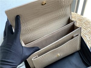 Sunset Medium 442906 Beige Crocodile Embossed LeatherGold-9.jpg