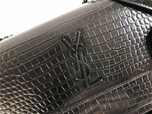 Sunset Medium 442906 Black Crocodile Embossed LeatherBlack-5.jpg