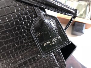 Sunset Medium 442906 Black Crocodile Embossed LeatherBlack-6.jpg
