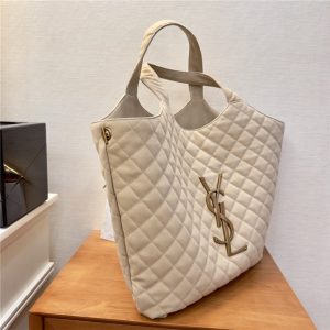 YSL Icare Maxi Shopping Bag 698651 Beige-2.jpg