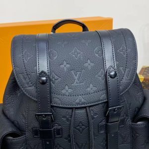 Louis Vuitton Christopher MM Backpack Monogram Matte Black-3