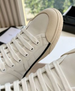Celine Unisex As-02 Mid Low Lace-Up Celine Alan Sneakers White-9
