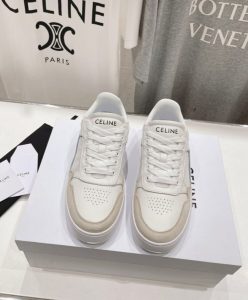 Celine Unisex Ct-10 Celine Trainer Low Lace-Up Sneaker White-2