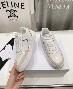 Celine Unisex Ct-10 Celine Trainer Low Lace-Up Sneaker White-3