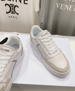 Celine Unisex Ct-10 Celine Trainer Low Lace-Up Sneaker White-6