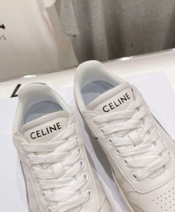 Celine Unisex Ct-10 Celine Trainer Low Lace-Up Sneaker White-8