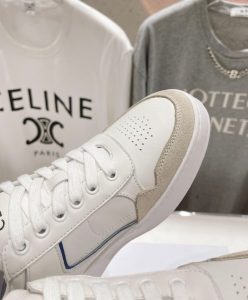 Celine Unisex Ct-10 Celine Trainer Low Lace-Up Sneaker White-9