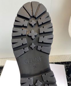 Celine Womens Bulky Boots With Back Zip And Triomphe In Calfskin-10