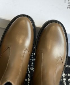 Celine Womens Bulky Boots With Back Zip And Triomphe In Calfskin-8