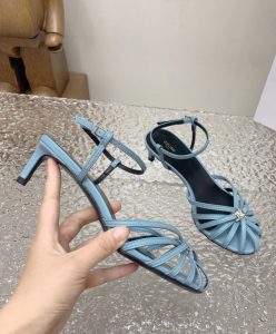 Celine Womens Triomphe Sandal In Lambskin-5