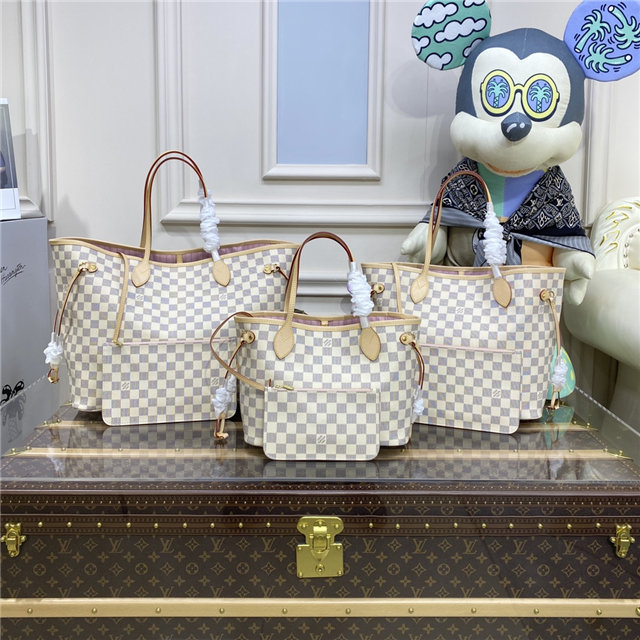 Damier Azur Canvas Neverfull GM N41604 Rose Ballerine-10.jpg