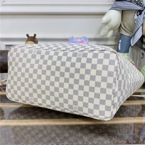 Damier Azur Canvas Neverfull GM N41604 Rose Ballerine-4.jpg