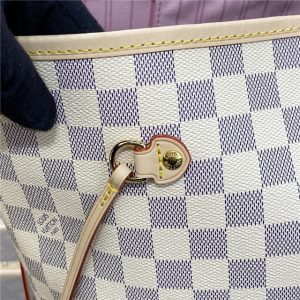 Damier Azur Canvas Neverfull GM N41604 Rose Ballerine-6.jpg