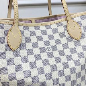 Damier Azur Canvas Neverfull MM N41605 Rose Ballerine-6.jpg