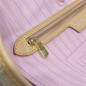 Damier Azur Canvas Neverfull MM N41605 Rose Ballerine-8.jpg