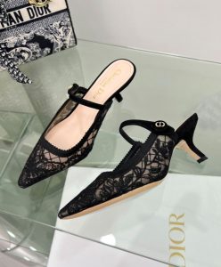 Dior Womens Capture Heeled Mule Black-6