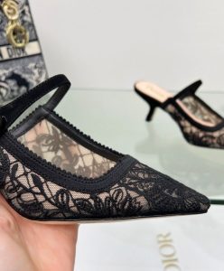 Dior Womens Capture Heeled Mule Black-9