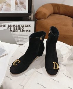 Dior Womens Cest Dior Heeled Ankle Boot Black-4