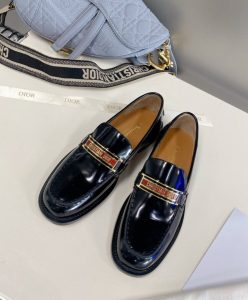 Dior Womens Code Loafer Black-2