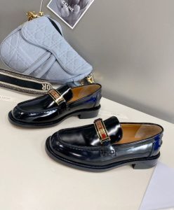 Dior Womens Code Loafer Black-3