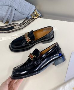 Dior Womens Code Loafer Black-4