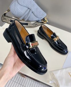 Dior Womens Code Loafer Black-5