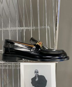 Dior Womens Code Loafer Black-6