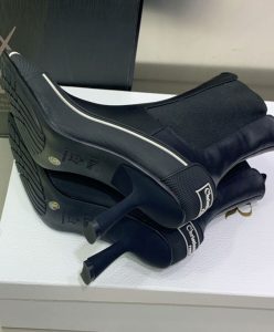 Dior Womens D-Motion Heeled Ankle Boot Black-10