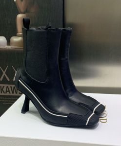 Dior Womens D-Motion Heeled Ankle Boot Black-3