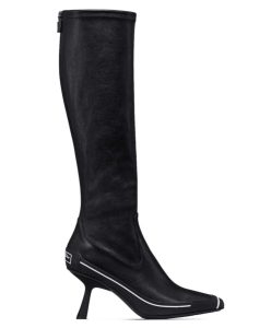 Dior Womens D-Motion Heeled Boot Black-1