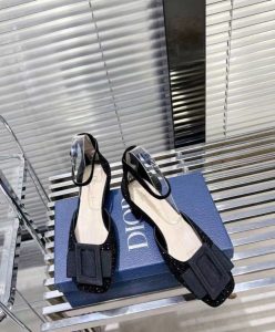 Dior Womens Dior Idylle Ballet Pump Black-3