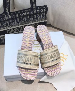 Dior Womens Dway Heeled Slide Apricot-2