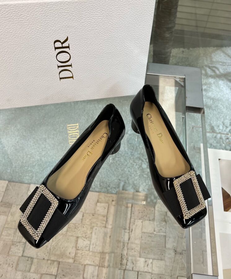 Dior Womens Idylle Ballet Pump Black-3