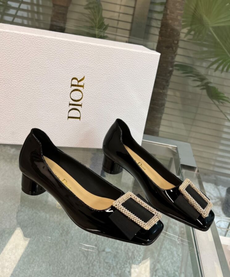 Dior Womens Idylle Ballet Pump Black-4
