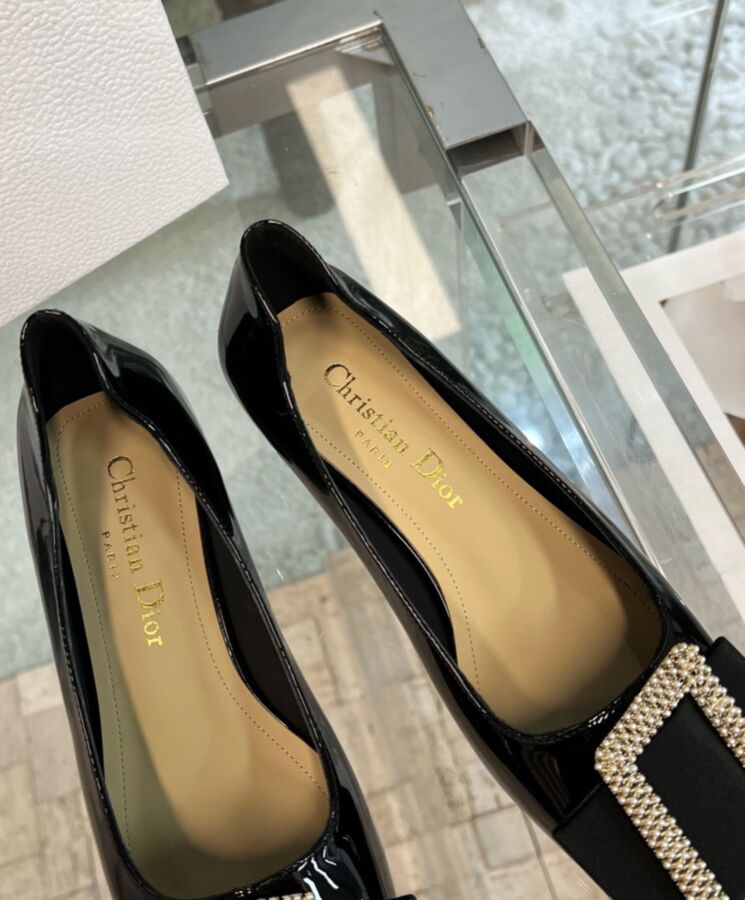 Dior Womens Idylle Ballet Pump Black-8
