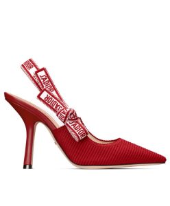 Dior Womens Jadior Slingback Pump Red-1