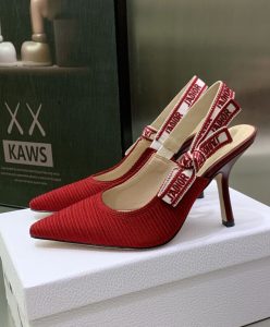 Dior Womens Jadior Slingback Pump Red-5