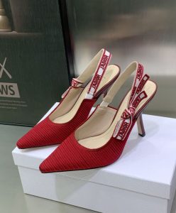 Dior Womens Jadior Slingback Pump Red-6