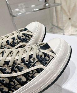 Dior Womens WalknDior High-Top Platform Sneaker Dark Blue-10