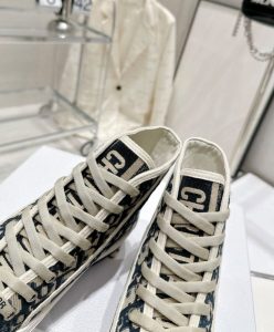 Dior Womens WalknDior High-Top Platform Sneaker Dark Blue-9