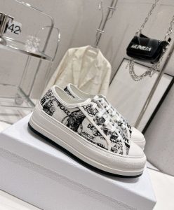 Dior Womens WalknDior Platform Sneaker Cream-4