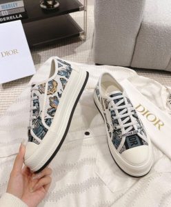 Dior Womens WalknDior Platform Sneaker Dark Blue-5