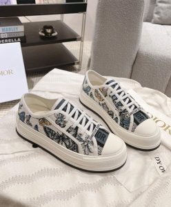 Dior Womens WalknDior Platform Sneaker Dark Blue-6